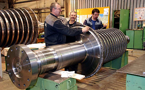 Обработка ротора высокого для ТЭС "Вояны"