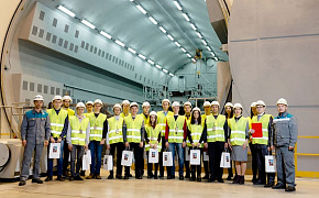 Power of the Future national competition winners visited the Power Machines low-speed turbine complex