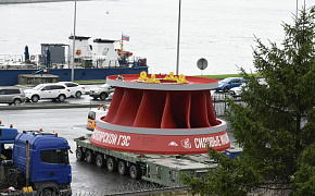 Отгрузка рабочих колес гидротурбин для Красноярской ГЭС