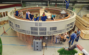 Статор гидрогенератора для Лесогорской ГЭС
