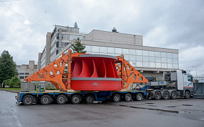 Hydro-turbine runner shipment for RusGidro Ust-Srednekan NPP hydro-electric unit No. 3, June, 2016