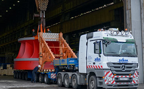 Hydro-turbine runner shipment for RusGidro Ust-Srednekan NPP hydro-electric unit No. 3, June, 2016